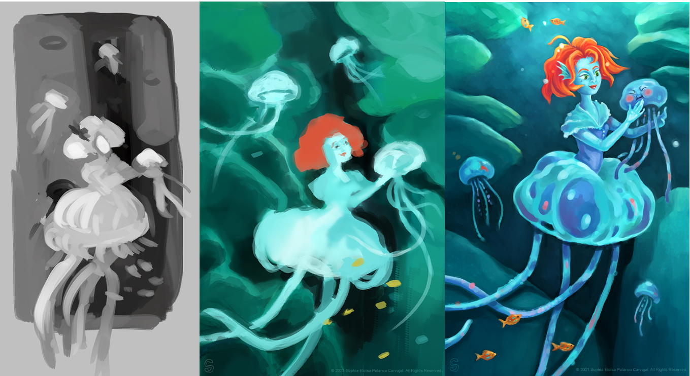 Jellyfish Lady process