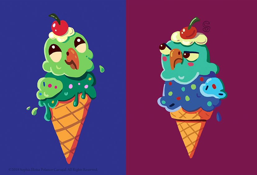 Ice Cream Parrots
